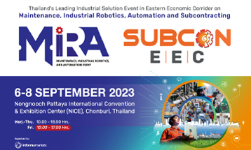 Meet smart technology on industrial maintenance and robotics & automation @MiRA 6-8 September in Pattaya